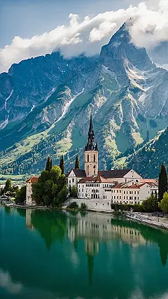 Mirroring Mountains, Serene Shores