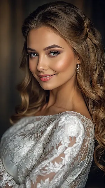 Polished Straight Bridal Looks