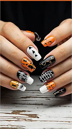 Batty Charm Nails