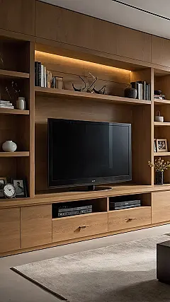 Seamless Living Room Storage