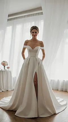 Graceful Minimalism Down the Aisle