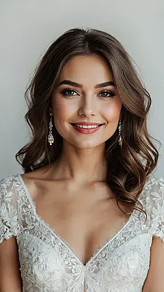 Glamorous Mid-Length Matrimony