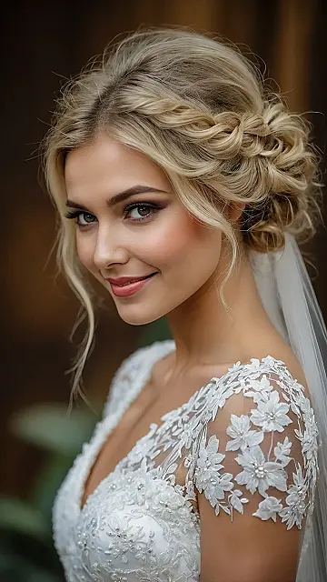 Captivating Fall Bridal Hair