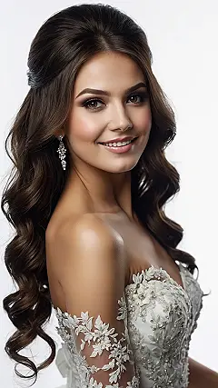 Crowned Bridal Tresses