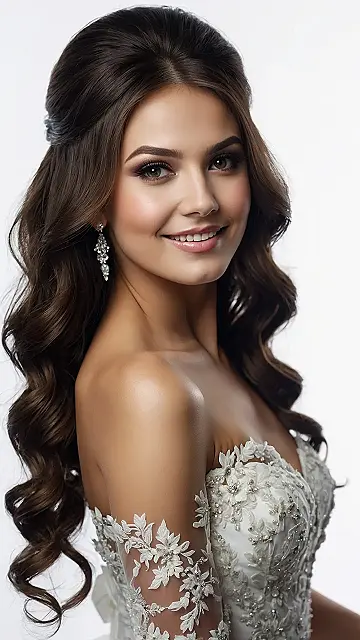 Crowned Bridal Tresses