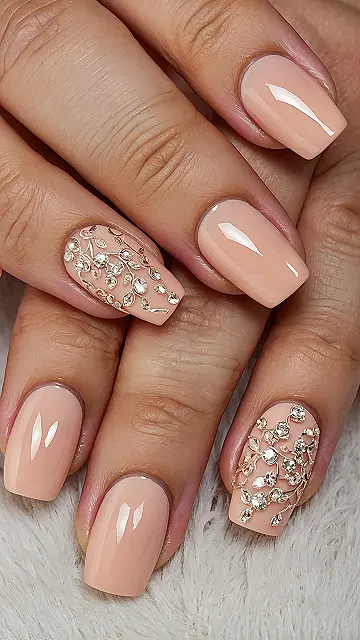 Sparkling Nectar Nails