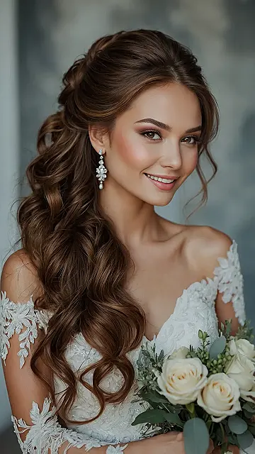 Perfectly Undone Bridal Hair