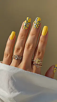Gleaming Yellow Nails