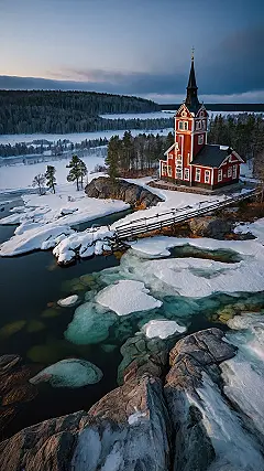 Screen Wrapped in Snow