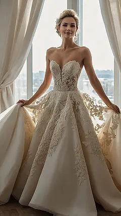 Lace Glow Gown