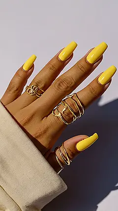 Vibrant Sun Nails