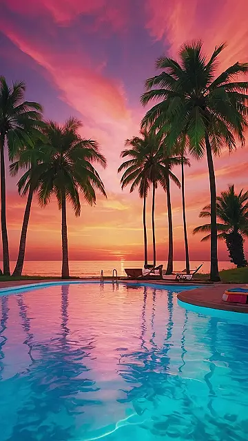 Sunset Poolside