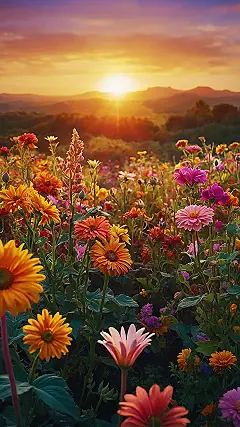 Screen Splash of Flowers