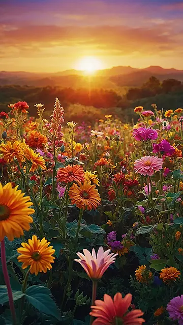 Screen Splash of Flowers