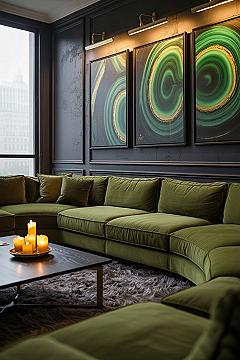 Dark Green Interior Design: Luxe Living Room Inspiration for 2025