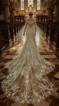 Breathtaking Lace Wedding Gown: Your Dreamy Fairytale Bridal Look