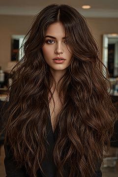 Effortless Wolf Cut Layers for Long Brown Hair