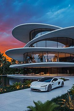 Futuristic Villa Design: Sleek Modern Urban House Concepts