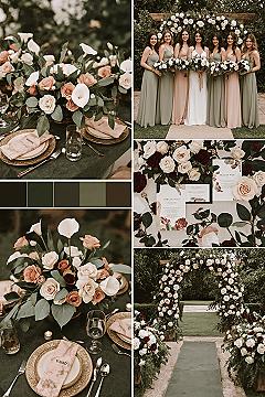 Muted Summer Garden Wedding Color Palette Inspiration