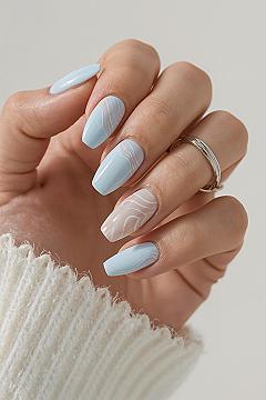 Chic Light Blue Almond Nails: Trending Designs for 2025