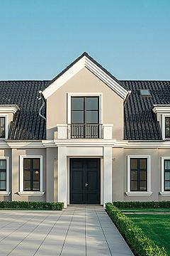 Simple Elegant Modern Home Exterior: White & Gray Design Ideas
