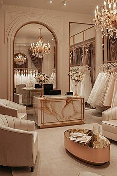 Dream Bridal Showroom: Luxury Boutique Interior Design Ideas