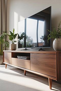 Modern Walnut TV Units: Cozy Family Living Room Design