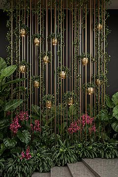 Elegant Vertical Garden Oasis: Modern Conservatory Design