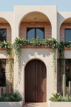 Modern Mexican Arched House Design Ideas for 2024