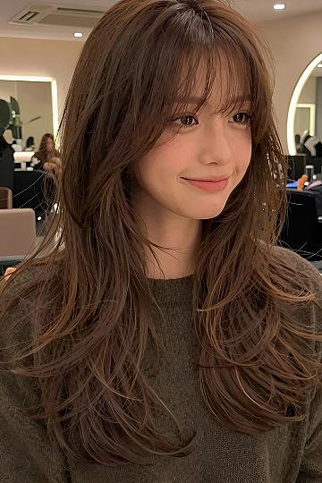 Soft Layered Cut with Airy Fringe