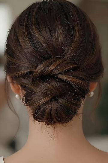 The Classic Rolled French Twist Low Bun