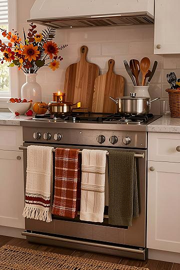 Styling Your Stove With Seasonal Kitchen Linens