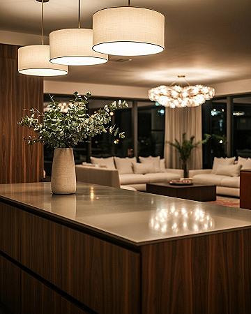 Warm Modernism: Your Dream Kitchen & Cozy Living Space