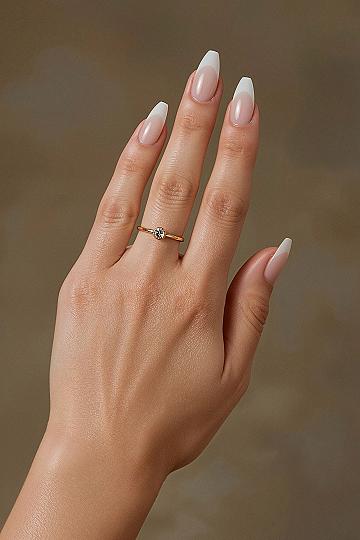Elevated Ombre French Nails with Chrome: Your Bridal Era Aesthetic