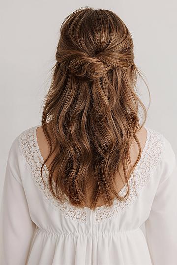 Simple Prom & Wedding Hair: Bridesmaids Love This Half Up Style