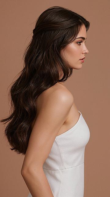 Chic Half-Up Hairstyles for Wedding Guests: Sleek & Polished