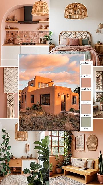 Earthy Pastel Boho Color Schemes for Apartment Decor