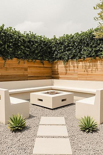 DIY Modern Backyard Seating with Fire Pit: Budget-Friendly Design