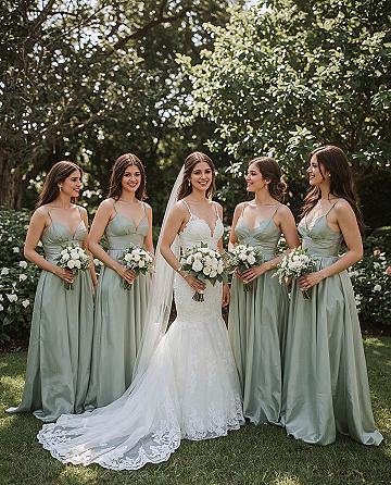 Chic Sage Green Bridesmaid Dresses for a Garden Wedding Dream