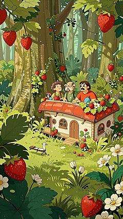 Creating Strawberry Theme Panda Wallpaper Backgrounds