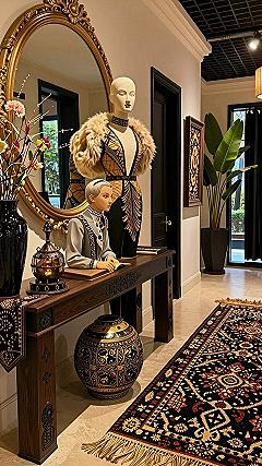 Styling Accent Tables with Holiday Collectibles
