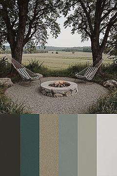 Cozy Backyard Retreat: Dream Fire Pit & Hammocks for Ultimate Relaxation
