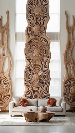 Nature-Inspired Wood Projects: Minimalist Modern House Wall Decor Ideas