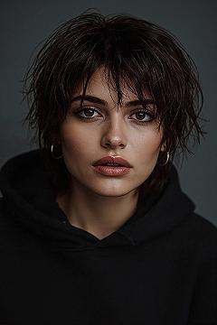 Edgy Wolf Cut: Trendy Mid-Length Layers & Grunge Style for Bold Statements