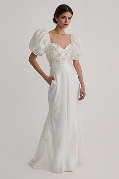 Couture Bridal Looks: Draped Skirt Gown Sophistication