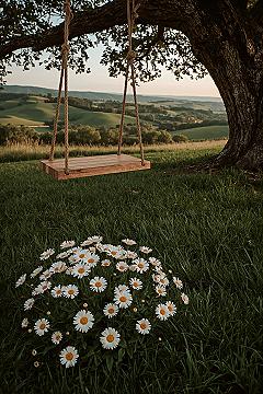 Charming Swing Landscapes: Peaceful Places in Lush Green Surroundings