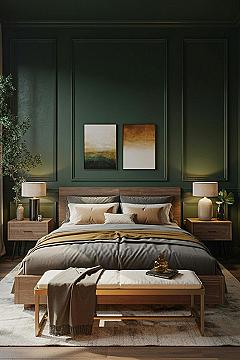 Master Bedroom Decor Trends 2026: Moody Green Transitional Suite