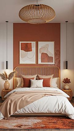 Modern Chic Boho Bedroom Trends 2024: Earthy Terracotta Vibes