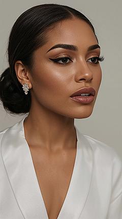 Flawless Natural Bridal Hair & Soft Glam Makeup