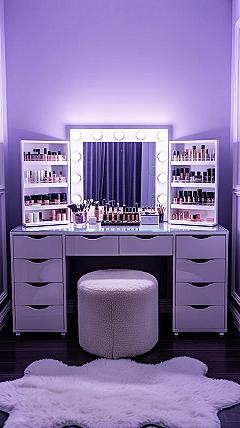Stylish Makeup Desks: Modern Vanity Table with Mirror for Chic Bedrooms
